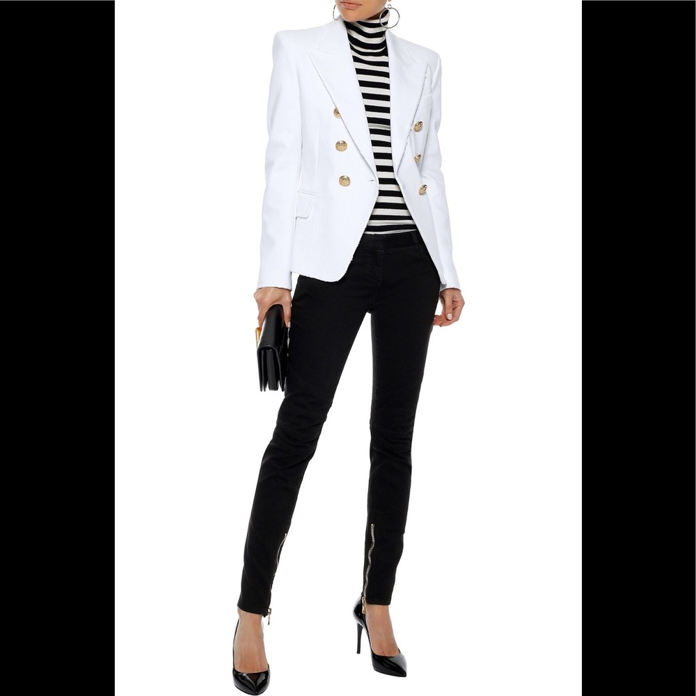 🖤 Balmain Black Skinny Low Rise Jeans NEW $1145